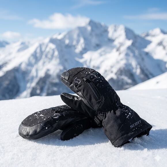 SCOTT Ultimate Pro Waterproof Ski Mittens – Size M – Insulated Snowboard Gloves - Picture 6 of 6